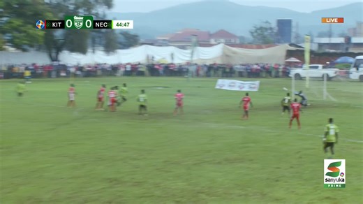 Jude Ssemugabi's thunderbolt gave Kitara the lead at the stroke of halftime. #StarTimesUPL | #KITNEC | Uganda Premier League