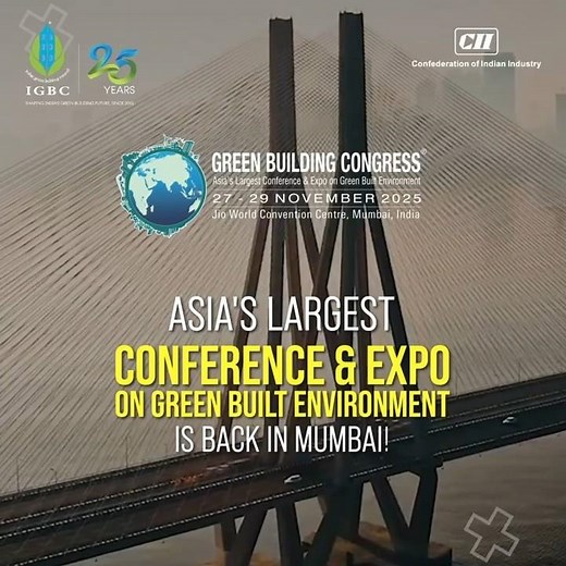 Visit Green Building Congress 2025 – Asia’s Biggest Green Expo | Free Entry | Mumbai