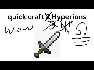 Quick crafting 6 Hyperions (hypixel skyblock)
