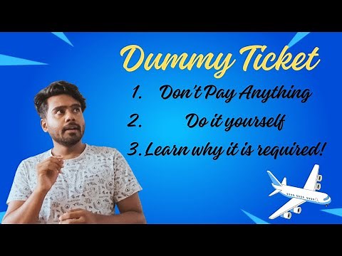 How to book Dummy Ticket | For Free | Schengen Visa | National Visa | 2025
