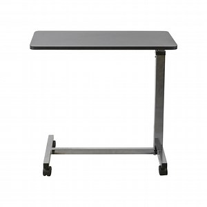 [Hot Item] Mobile Overbed Table with Swivel Wheels and Storage Basket