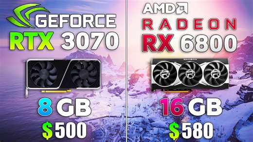 RX 6800 vs RTX 3070 - Test in 8 Games l 4K l