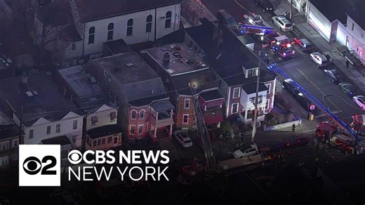 Heavy smoke from house fire in Passaic, New Jersey