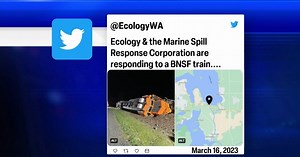 BNSF train derails in Anacortes, spilling estimated 5,000 gallons of diesel
