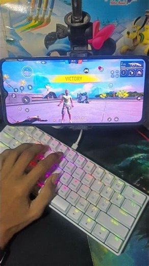 ⚡Free Fire PC Style Gameplay on Mobile 🔥🖱️⌨️📲 #freefire #shorts #keyboard #mouse