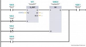 Push button Motor PLC Logic - InstrumentationTools