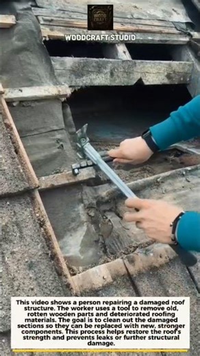 Roof Repair Hack: Removing Rotten Wood Fast #roofing #DIY #construction