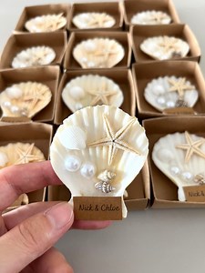 Seashell Baby Shower Favors: Unique Beach Wedding Decor - Etsy