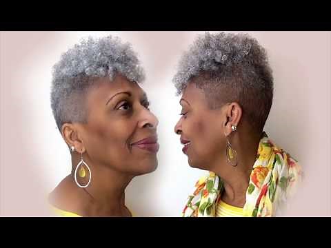 How to Crochet a Tapered Cut Thinning Crown {Curlkalon Toni Curl Grey Hair}
