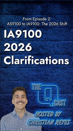IA9100 2026 Clarifications