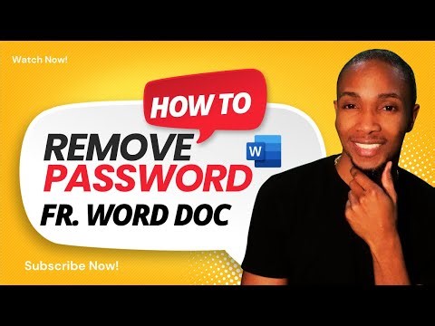 How to Remove Password from Word Document