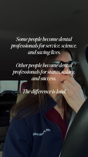 Bethany Montoya • RDH Educator & Mentor on Instagram: "Everyone needs to make a living, but when the desire for personal success overrides the calling of public service… there’s a problem. That’s where we are as an industry. . . . hygiene mentor, RDH growth, clinical hygiene, hygiene problems, RDH humor, career development, dental hygienist, RDH #humanrdh #dental #rdh #dentalhygienist #hygienementor rdhlife"