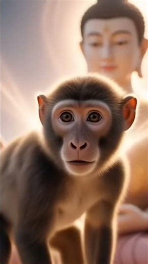 The monkey offered mangoes to Buddha and received miraculous blessings #buddha #buddhism #motivation