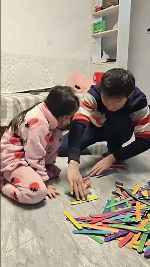 Over three days, I collected 2,000 popsicle sticks and made #PopSicleDominoes