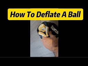 How to deflate a ball | Take out air from a ball #football #basketball