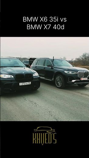 BMW X6 35i vs BMW X7 40d DRAGRACE #shorts