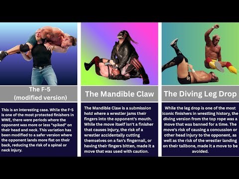 All Banned Moves & Finishers in WWE ❌ | You Won’t Believe Some of These! #wwe #wrestling