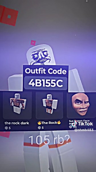 The Rock Meme Outfit | Roblox Outfit Ideas