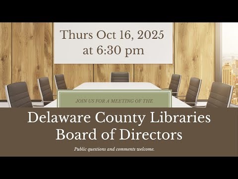 Library Services Board of Directors Meeting 10.16.25 6:30p