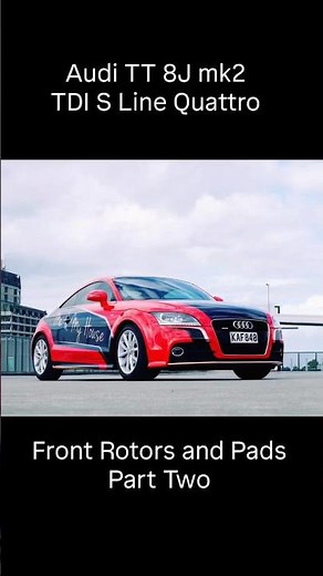 Audi TT mk2 8J front pads and rotors