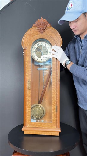 Antique 3 Weights Regulator Clock with Quarter Repeater