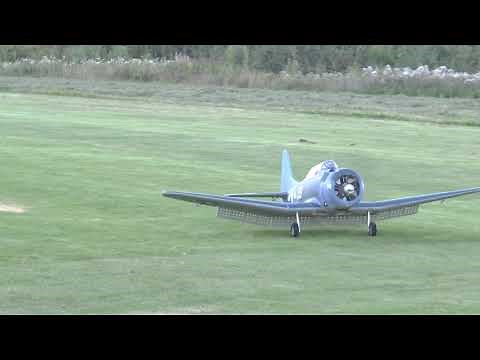 Maiden flight CY Models SBD Dauntless - Moki 150 at Westwings Airfield