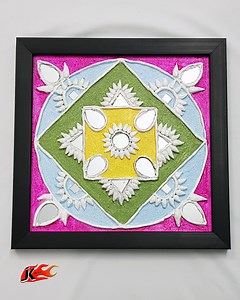 118K views · 1.4K reactions | लिप्पन आर्ट | Lippan Art | Traditional Indian Mud and Mirror Art of Gujrat | JK Arts 1907 Lippan Art oN Canvas DIY kit : https://amzn.to/3nHCfPd | JK Arts | Facebook