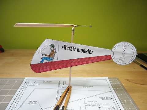 Build and Fly a One-Bladed Rubber Powered Helicopter. The Unicopter!
