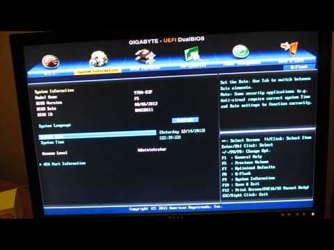 Gigabyte Motherboard 970A-D3P BIOS Screens