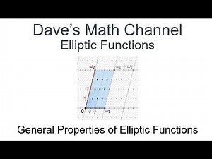 General Properties of Elliptic Functions