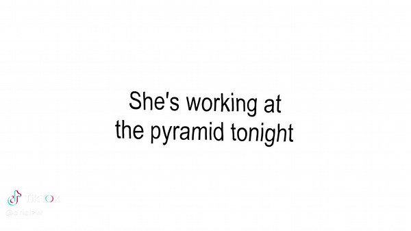 Working at the Pyramid Tonight - Frank Ocean Lyrics
