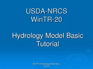 USDA-NRCS WinTR-20 - SlideServe