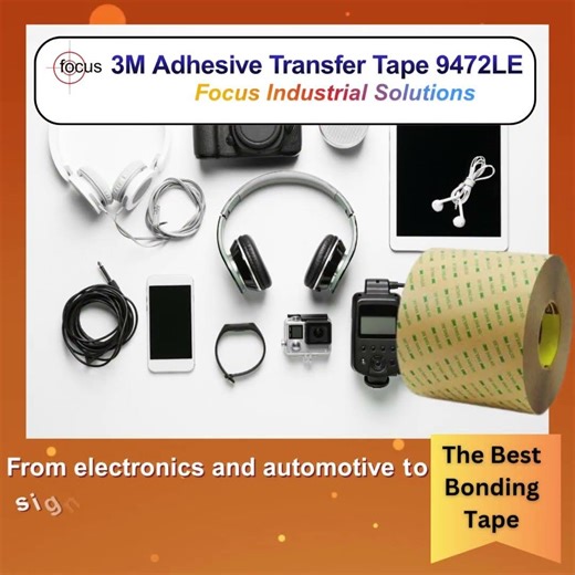 3M Adhesive Transfer Tape 9472LE | Strong Bonding Tape for Plastics & Metals