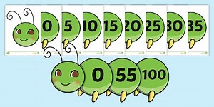 Counting in 5s Number Caterpillar Display Activity