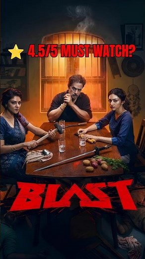 BLAST Movie Review 🔥 Arjun Sarja Delivers a Brutal Action Masterpiece ? #arjunsarja #review #shorts