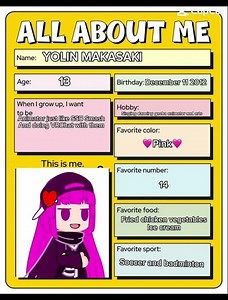 Introduced My update OC Yolin again her clothing change