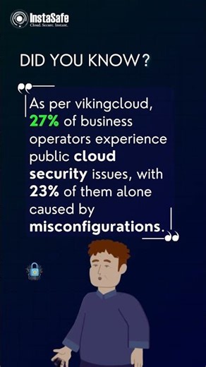 ☁️⚠️ Public Cloud at Risk: 27% Face Security Issues from Misconfigurations #shorts #cybersecurity