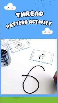 Thread Pattern Fun! Easy Fine Motor Activity for Kids