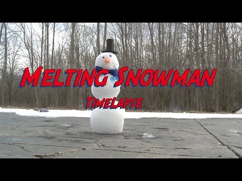 Melting Snowman Timelapse
