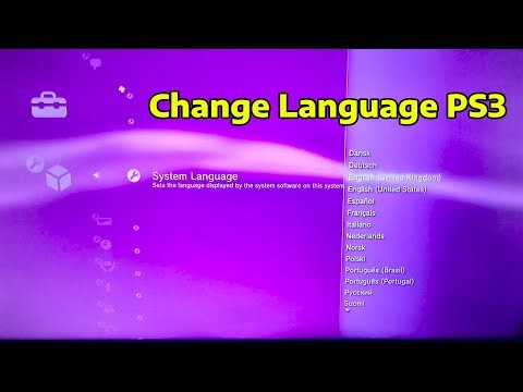 How To Change Language on PS3