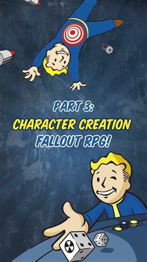 Modiphius on Instagram: "How to: Character Creation for Fallout RPG! Part 3 💙💛 We’re back with the final part of this mini series where we take you through the final steps to character creation: Derived Statistics and Equipment! All 3 parts of this series are now available to watch! If you have any questions, please let us know in the comments 🥰 #falloutrpg #boardgames #fallout #rpg"