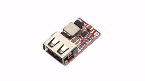 5 Pieces DC-DC Buck Step Down Module 6-20V 12V/20V to 5V 3A USB Charger Module
