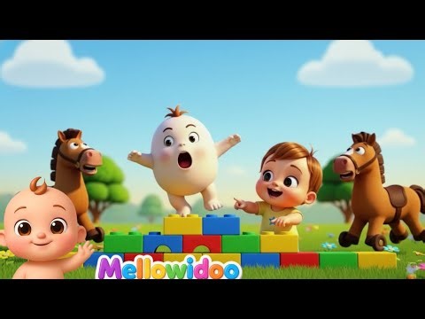 Humpty Dumpty Feel Better Song 🥚💛 | Baby Care & Kindness |Mellowidoo Nursery Rhymes for Kids