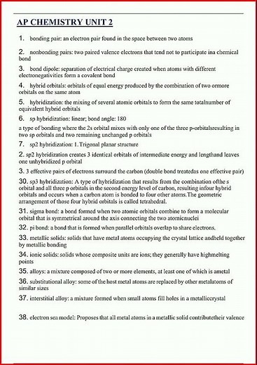 Ap Chemistry Unit 2 Latest Actual Questions And Answers 100 video