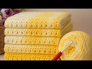 The Easiest and Most Beautiful Crochet Blanket Pattern! Perfect Crochet for Beginners