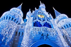 Disney World Christmas with Cinderella Castle Lights Video | Chip and Company