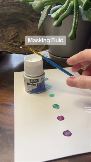 Playing with Drawing Gum: Masking Fluid for Watercolor