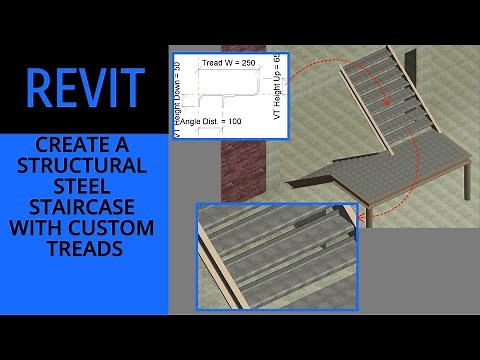 Revit Structures - Create a Structural Steel Staircase with custom Treads