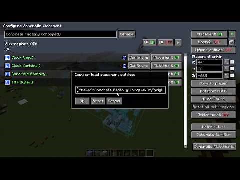 Litematica - Placement settings copy & paste