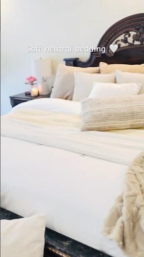 Soft Neutral Bedroom Refresh 🤍✨ Cozy Duvet Bedding Styling